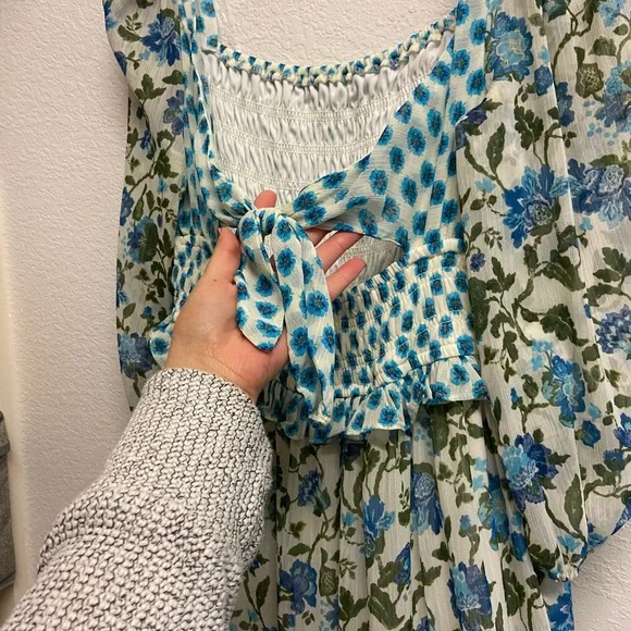 NWT Floral Smock Dress - Picture 3 of 7